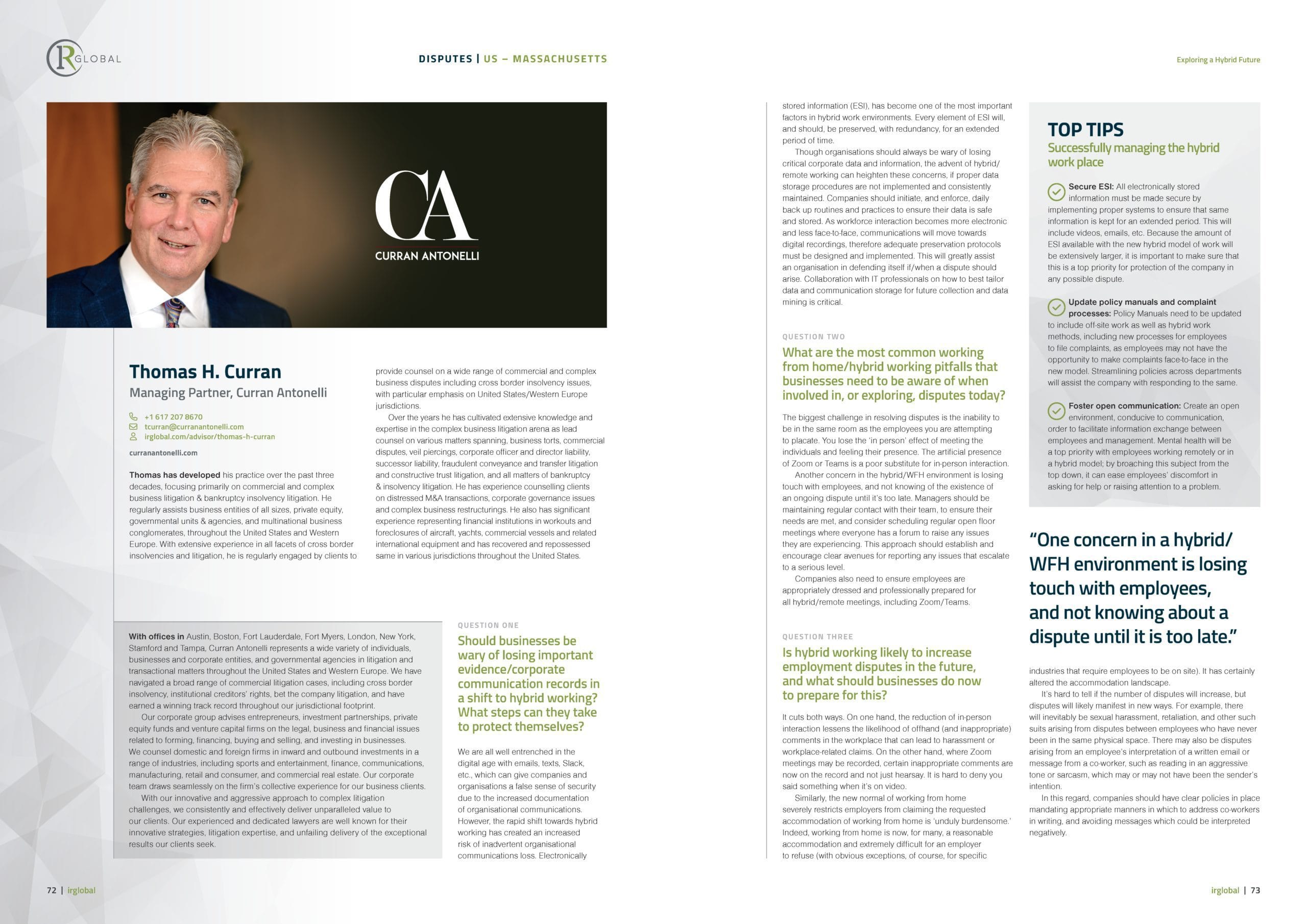 Blog 9 IR Global & the ACC – Exploring a Hybrid Future