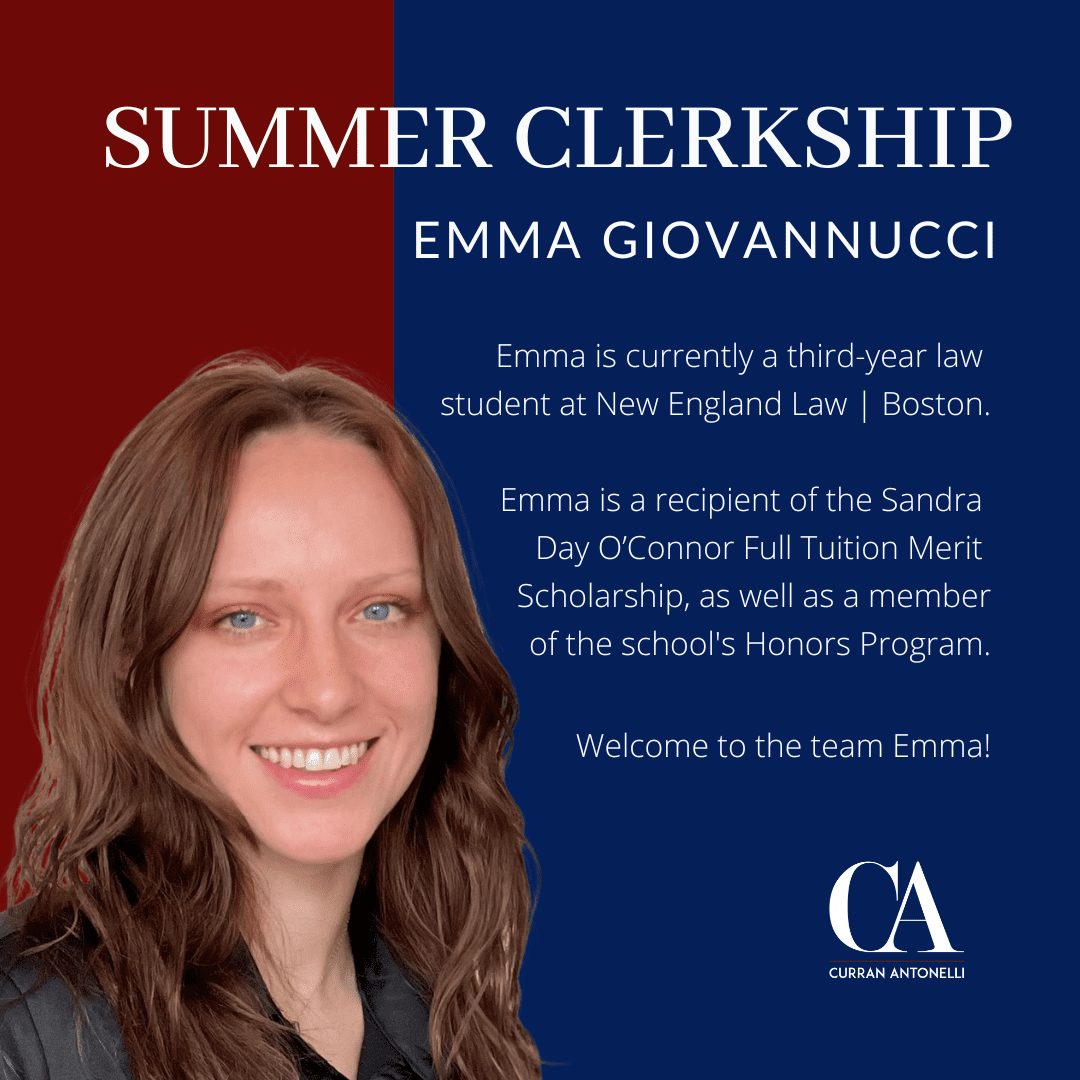 Join us in welcoming Emma to the Firm! #summerclerkship #curranantonelli