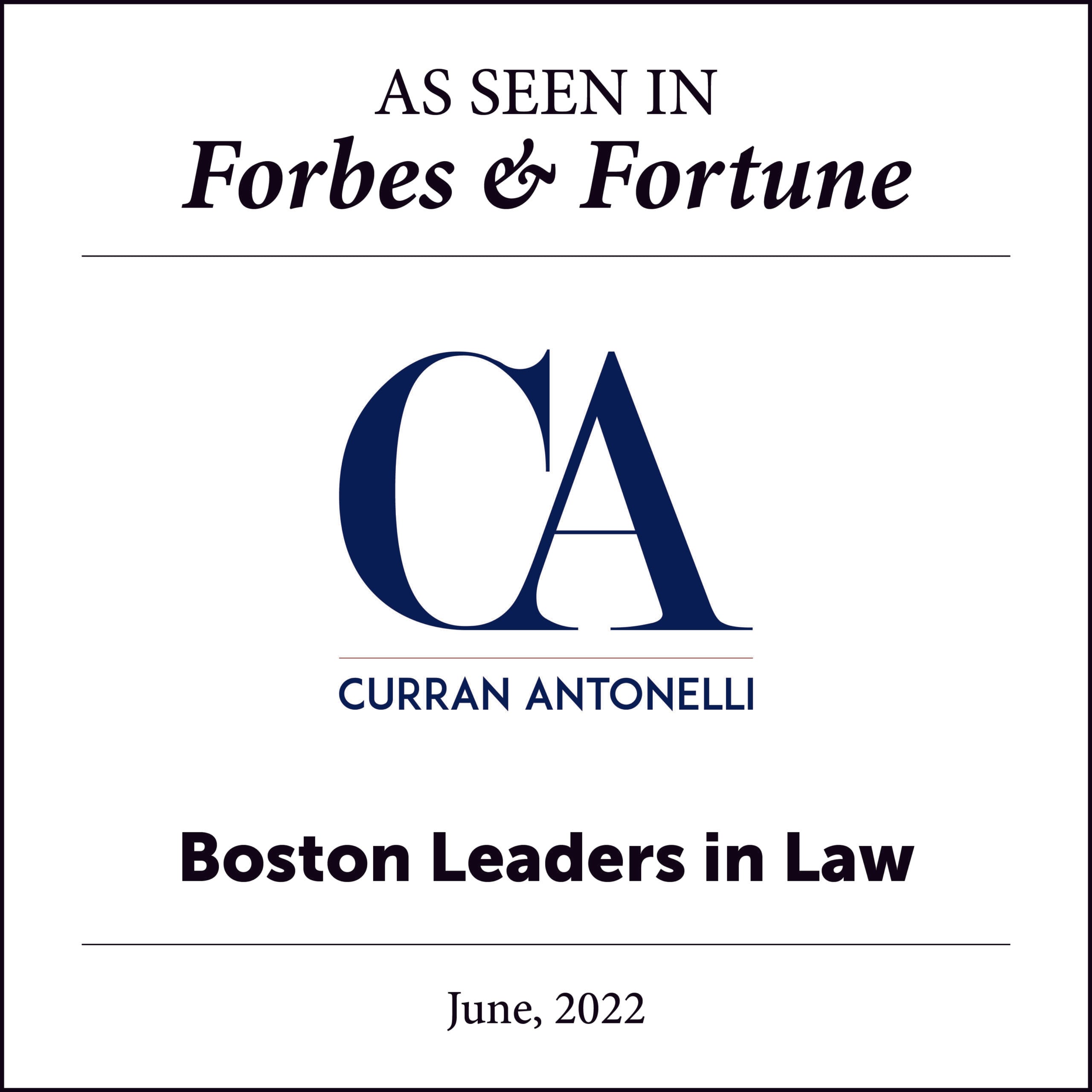 Blog 11 Forbes & Fortune Magazines Feature Thomas H. Curran Associates As “Leaders In Law”