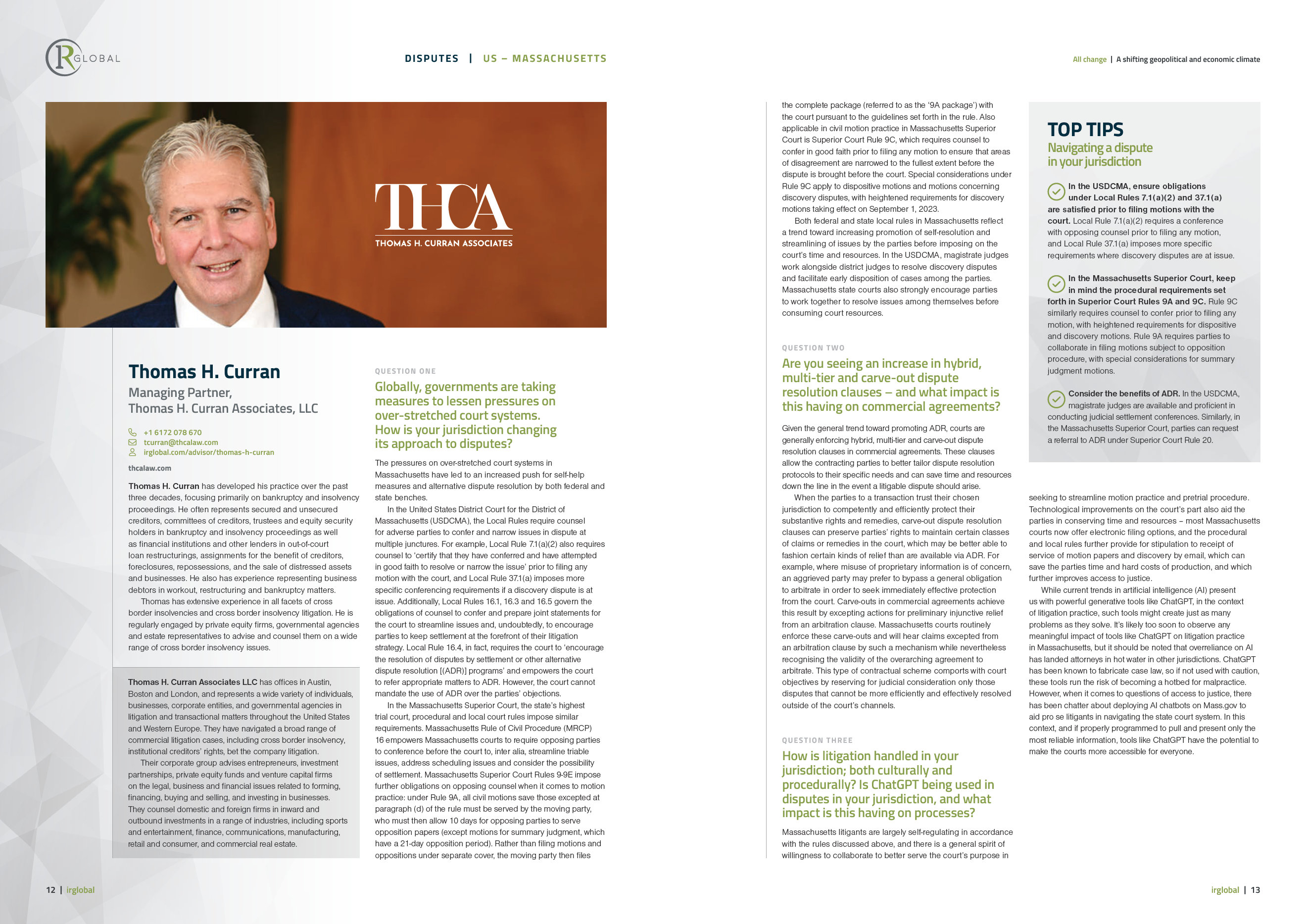 Global Guide for In-House Counsel: All Change - A shifting geopolitical & economic climate 1