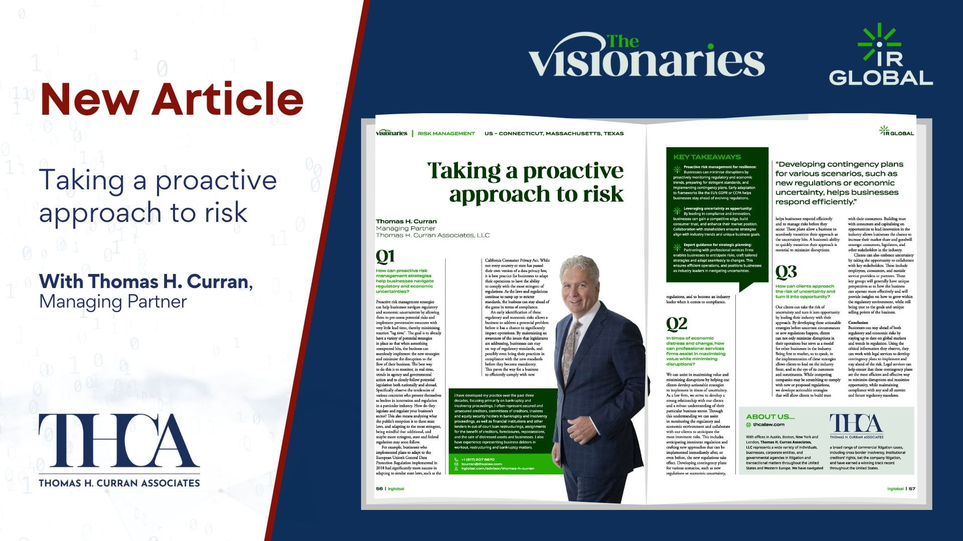 Blog 2 The Visionaries – Taking a proactive approach to risk