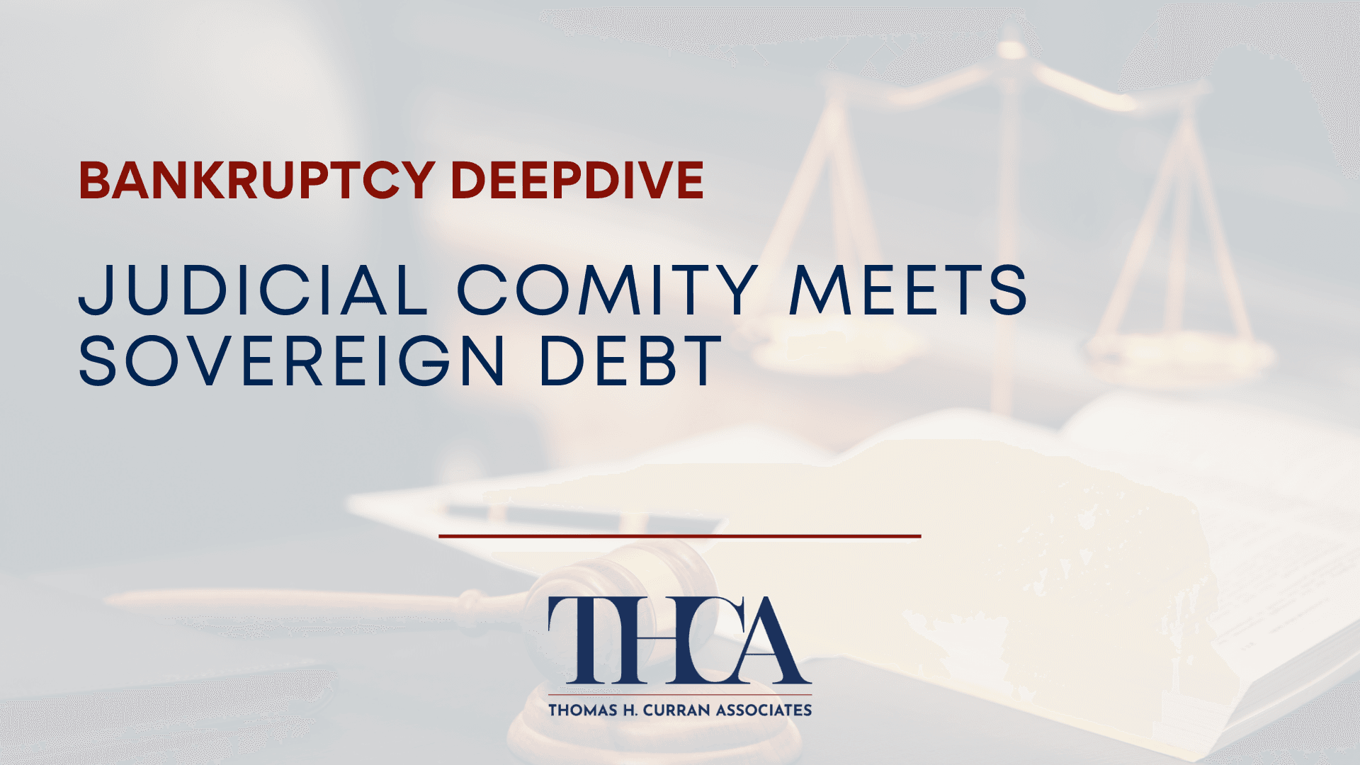 Judicial Comity Meets Sovereign Debt