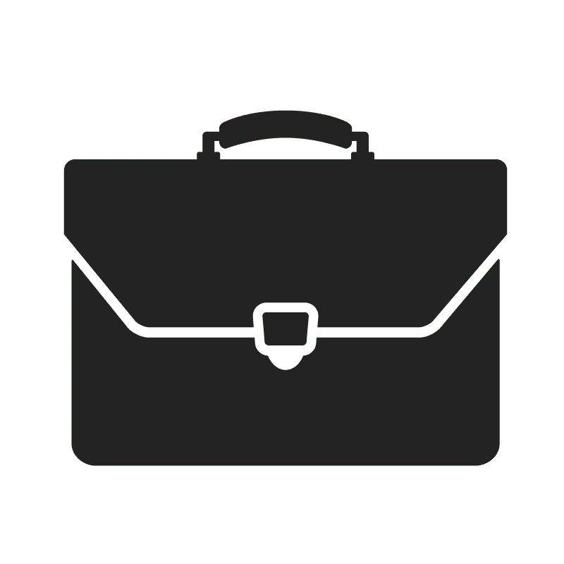 bankruptcy and litigation attorney briefcase icon
