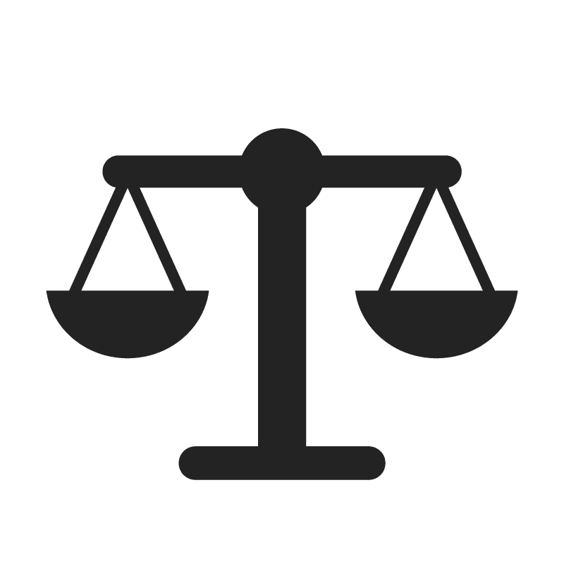 transactional law attorney scales icon