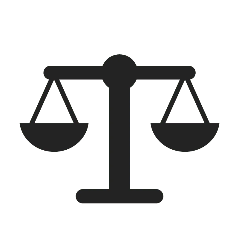 transactional law attorney scales icon