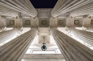 courthouse columns and ceiling