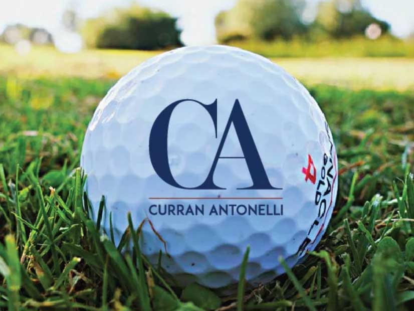 alt tagThomas H Curran Associates golf ball