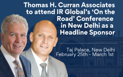 Thomas H. Curran Associates to attend IR Global’s ‘On the Road’ Conference in New Delhi as a Headline Sponsor